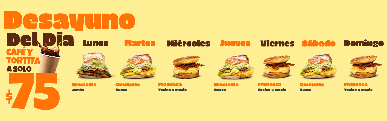 desayuno del dia
